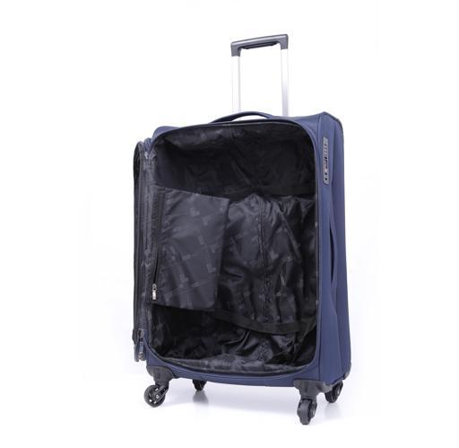 طقم حقائب سفر 3 حقائب مادة البوليستر بعجلات دوارة (20 ، 24 ، 28) بوصة كحلي PARA JOHN - Polyester Soft Trolley Luggage Set, Navy - SW1hZ2U6MzY0ODAz