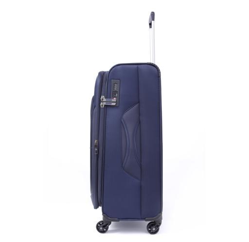 PARA JOHN Polyester Soft Trolley Luggage Set, Navy - SW1hZ2U6MzY0ODEx