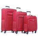 طقم حقائب سفر 3 حقائب مادة البوليستر بعجلات دوارة (20 ، 24 ، 28) بوصة أحمر PARA JOHN - Polyester Soft Trolley Luggage Set, Red - SW1hZ2U6MzY0ODI0