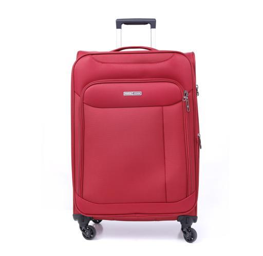 طقم حقائب سفر 3 حقائب مادة البوليستر بعجلات دوارة (20 ، 24 ، 28) بوصة أحمر PARA JOHN - Polyester Soft Trolley Luggage Set, Red - SW1hZ2U6MzY0ODI2