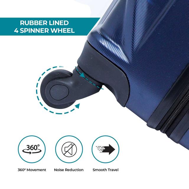 PARA JOHN PJTR3126 Matrix Luggage Trolley, Navy 19 Inch