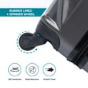 PARA JOHN Matrix 3 Pcs Trolley Luggage Set, Dark Grey