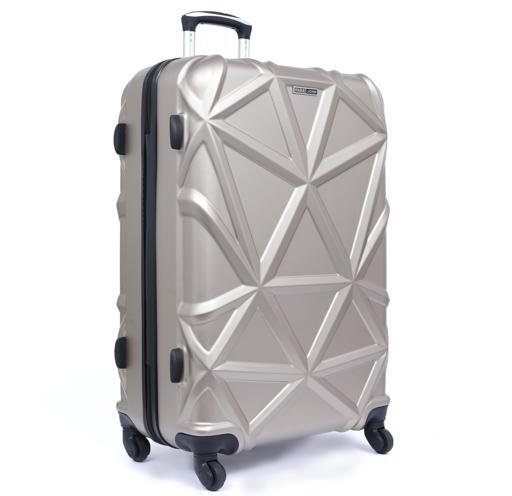 شنطة سفر قياس 23 بوصة لون بيج PARA JOHN Matrix Luggage Trolley - SW1hZ2U6NDA3NjI1