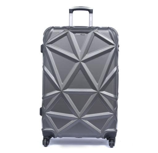 PARA JOHN Matrix 3 Pcs Trolley Luggage Set, Dark Grey