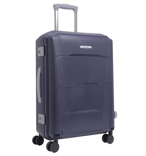 طقم حقائب سفر 3 حقائب مادة البولي كربونات بعجلات دوارة (20 ، 24 ، 28) بوصة أزرق PARA JOHN - Campio 3 Pcs Trolley Luggage Set, Blue - SW1hZ2U6MzY1NTI3