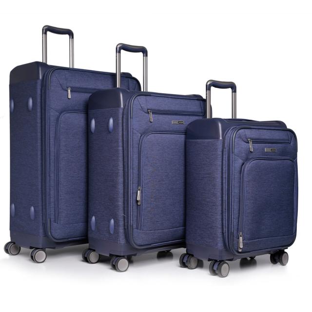 PARA JOHN Travel Luggage Suitcase Set of 3 - Trolley Bag, Carry On Hand Cabin Luggage Bag - Lightweight Travel Bags with 360 Durable 4 Spinner Wheels - Hard Shell Luggage Spinner (20'', 24'' - SW1hZ2U6NDE4MzU5