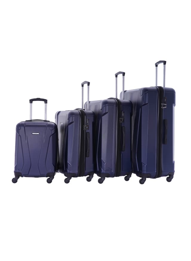 طقم حقائب سفر 4 حقائب مادة ABS بعجلات دوارة (20 ، 24 ، 28 ،32) بوصة أزرق PARA JOHN - 4 Pcs Zin Trolley Luggage Set, Blue - 288500