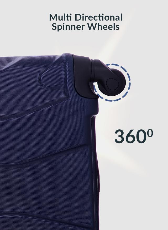 طقم حقائب سفر 4 حقائب مادة ABS بعجلات دوارة (20 ، 24 ، 28 ،32) بوصة أزرق PARA JOHN - 4 Pcs Zin Trolley Luggage Set, Blue - 161897