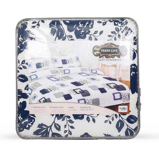 PARRY LIFE Comforter Set, 3 Pc - Flat Sheet, Comforter, 1 Pillow cases - Super Soft Fluffy Warm Comforter Set - Polyster Blanket, Throws for Sofa Fluffy Blanket Bed - SW1hZ2U6NDE4NzEz