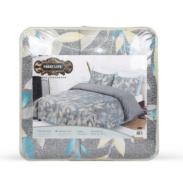 PARRY LIFE Comforter Set, 3 Pc - Flat Sheet, Comforter, 1 Pillow cases - Super Soft Fluffy Warm Comforter Set - Polyster Blanket, Throws for Sofa Fluffy Blanket Bed - SW1hZ2U6NDE4NzI2