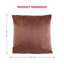 PARRY LIFE Decorative Velvet Cushion Pillow - Decorative Square Pillow Case - Ideal Pillow for Livingroom Sofa Couch Bedroom Car, 44cmx44cm - Square Cushion Pillow, Perfect to Match any Home - SW1hZ2U6NDE3NjQ5