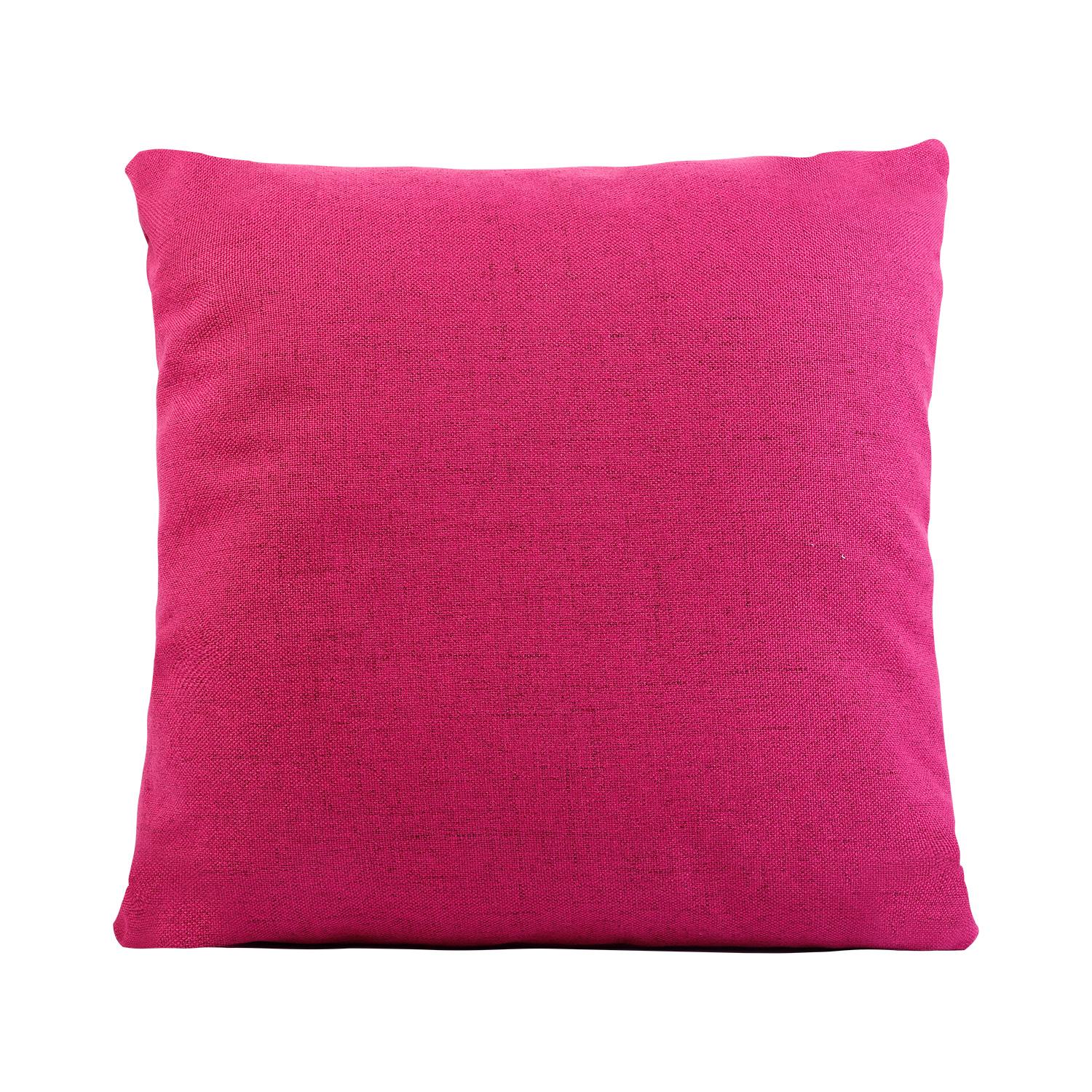 وسادة مربعة 44 * 44 سم - وردي Decorative Jacquard Cushion Pillow