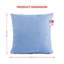 وسادة مربعة 44 * 44 سم - أزرق PARRY LIFE Decorative Jacquard Cushion Pillow - SW1hZ2U6NDEyMzU2