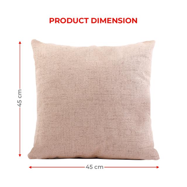 وسادة مربعة 44 * 44 سم - بيج PARRY LIFE Decorative Jacquard Cushion Pillow - SW1hZ2U6NDEyMzQ3