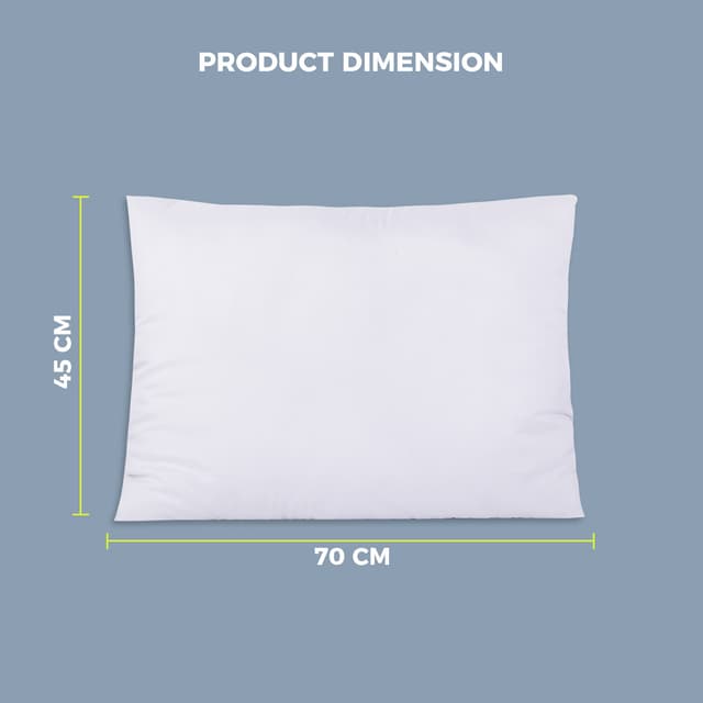 Parry Life Pillow -Pillow Cases Protector - Hotel Quality Soft Hollow Siliconized Polyester Fabric Filling - Sleeping Bed Pillow - Pillow Protector Ideal for Home & Hotel Use - 50x70CM