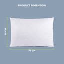 PARRY LIFE Quilted Pillow - Quilted Pillow Cases Protector - Hotel Quality Soft Hollow Siliconized Polyester Fabric Filling - Sleeping Bed Pillow - Pillow Protector Ideal for Home & Hotel Use