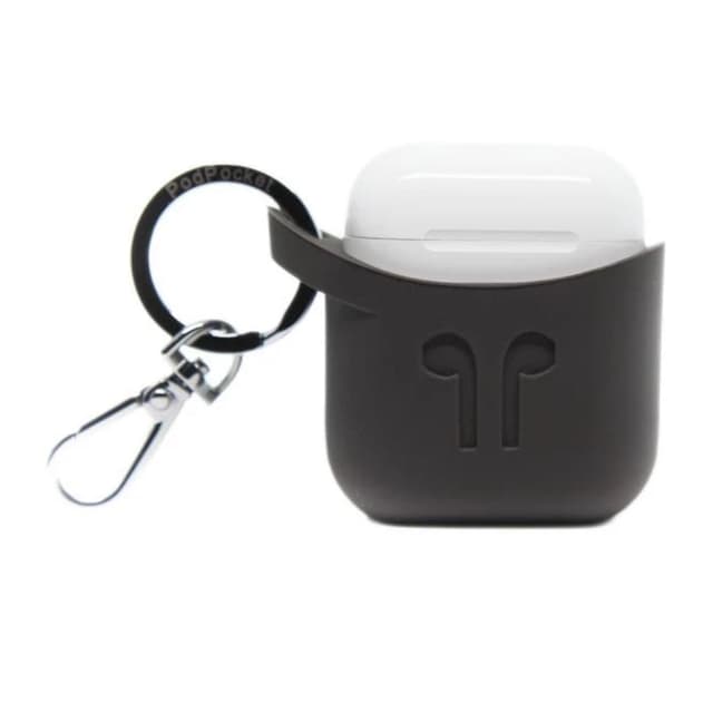 كفر سماعات ابل اسود Silicone Case for Apple AirPods من Pod Pocket