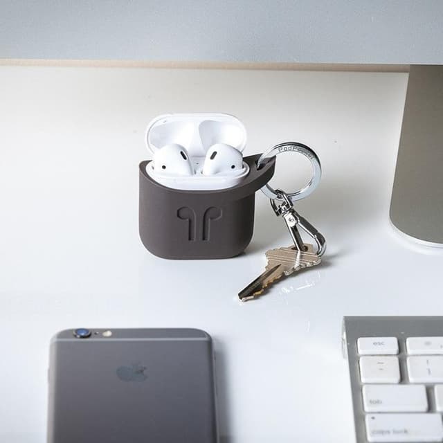 كفر سماعات ابل اسود Silicone Case for Apple AirPods من Pod Pocket