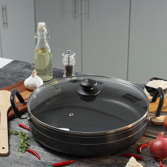 مقلاة ألمنيوم 32 سم غير لاصقة رويال فورد Royalford RF10007 Nonstick Shallow Pot - SW1hZ2U6Mzc1NDU1