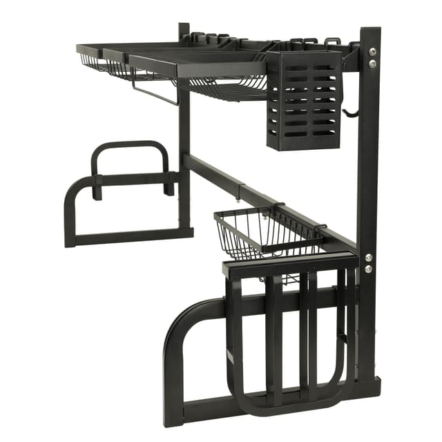 شبك صحون (مجفف صحون) - أسود Royalford 8in1 Over Sink Draining Rack