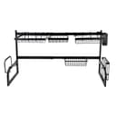 شبك صحون (مجفف صحون) - أسود Royalford 8in1 Over Sink Draining Rack