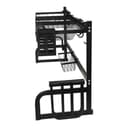 شبك صحون (مجفف صحون) - أسود Royalford 8in1 Over Sink Draining Rack