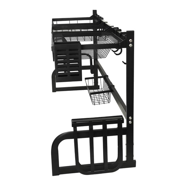 شبك صحون (مجفف صحون) - أسود Royalford 8in1 Over Sink Draining Rack