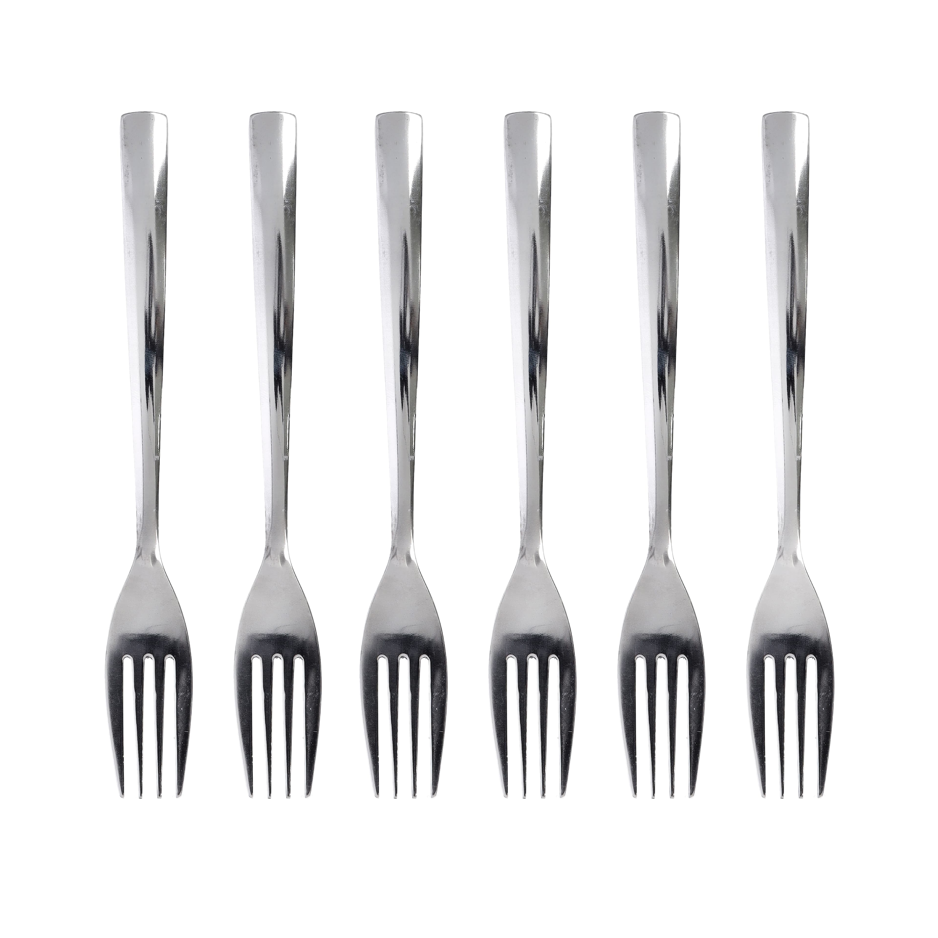 Royalford RF10069 6Pc Stainless Steel Table Fork - Ergonomic Design | Dishwasher Safe | Perfect for Having Salads, Noodles, Steak, Fish, Chicken & More