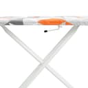 Royalford RF10090 120X38CM Angelo Ironing Board- Durable Heat Resistant Cotton Cover with 8mm Foam Pad for Large Size | Foldable Design | Non Slip Feet - 168532