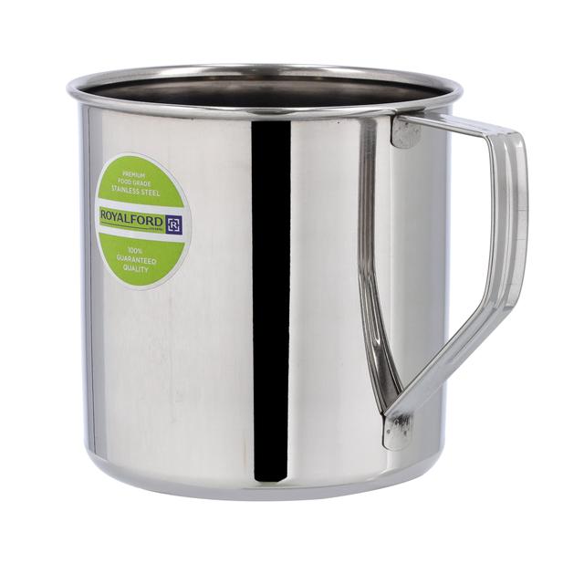 كوب ستانلس ستيل 11 سم فضي رويال فورد Royalford Rainbow Mug RF10147 - SW1hZ2U6MzY2MDIx