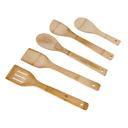 Royalford Organic Bamboo Kitchen Tools, Nonstick Utensil Set, RF10239 | Spatula, Turner, Slotted Turner, Serving Spoon, Rice Spoon And Holder | Non-Scratch Cookware Tools - SW1hZ2U6NDI4MzMw