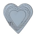 مجموعة قطاعات كوكيز شكل قلب 5 قطع فضي Royalford - 5 Pcs Cookie Cutter , Stainless Steel