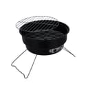 Royalford Round Barbeque Stands with Grill, Foldable, RF10356 - Durable Iron Construction Larger Grilling Area,Folding Camping Picnic Garden Festival Cooker - 187607