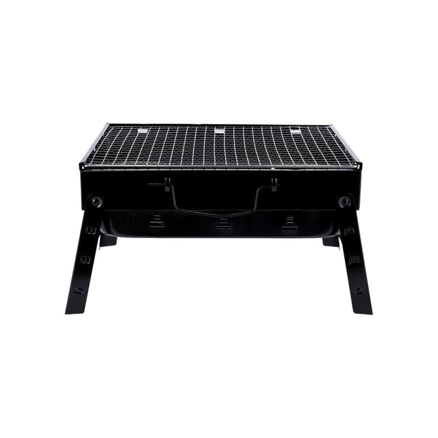 Royalford Barbeque Stand with Grill Durable Iron Construction, RF10358 - Foldable Barbecue Charcoal Grill, BBQ Charcoal Grills Folding Tabletop Kabab Smoker Grill for Outdoor Camping - 187438