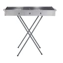 Royalford Barbecue Stand with Grill, RF10366 - Durable Stainless Construction, Foldable and Portable Outdoor Charcoal BBQ, Larger Grilling Area - SW1hZ2U6NDExMzcz