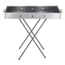 شواية ( شواية فحم ) قابلة للطي - فضي Royalford - Barbecue Stand with Grill, RF10366 - Durable Stainless Construction