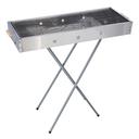 Royalford Barbecue Stand with Grill, RF10366 - Durable Stainless Construction, Foldable and Portable Outdoor Charcoal BBQ, Larger Grilling Area - SW1hZ2U6NDExMzg5