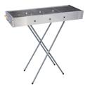 Royalford Barbecue Stand with Grill, RF10366 - Durable Stainless Construction, Foldable and Portable Outdoor Charcoal BBQ, Larger Grilling Area - SW1hZ2U6NDExMzkz