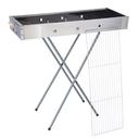 Royalford Barbecue Stand with Grill, RF10366 - Durable Stainless Construction, Foldable and Portable Outdoor Charcoal BBQ, Larger Grilling Area - SW1hZ2U6NDExMzg1