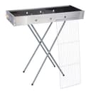 شواية ( شواية فحم ) قابلة للطي - فضي Royalford - Barbecue Stand with Grill, RF10366 - Durable Stainless Construction