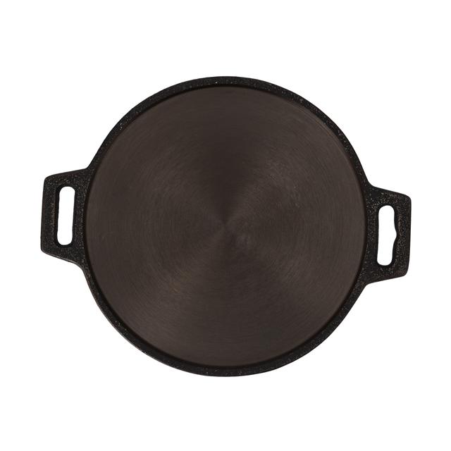 Royalford 12 Inch Cast Iron Double Handle Dosa Tawa, RF10398 | Compatible with Hot Plate, Halogen, Ceramic, Gas, Induction | Double Handled Cast Iron Crepe Pan for Dosa, Tortillas - SW1hZ2U6NDI3NzUw