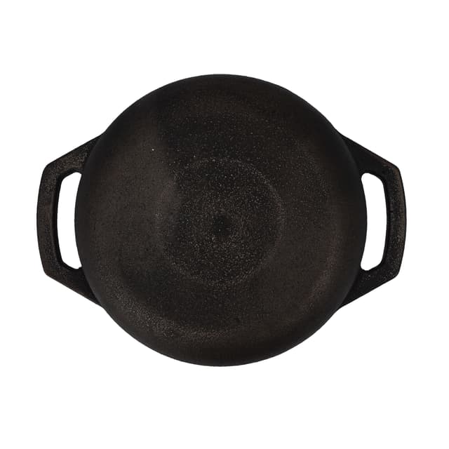 مقلاة حديد 28 سم Royalford Cast Iron Flat Base Kadai - 186481