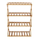 رفوف أحذية ( منظم أحذية ) 4 طبقات - بني Royalford - Bamboo Shoe Rack, RF10412 | 100% Natural Bamboo