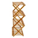 رفوف أحذية ( منظم أحذية ) 4 طبقات - بني Royalford - Bamboo Shoe Rack, RF10412 | 100% Natural Bamboo