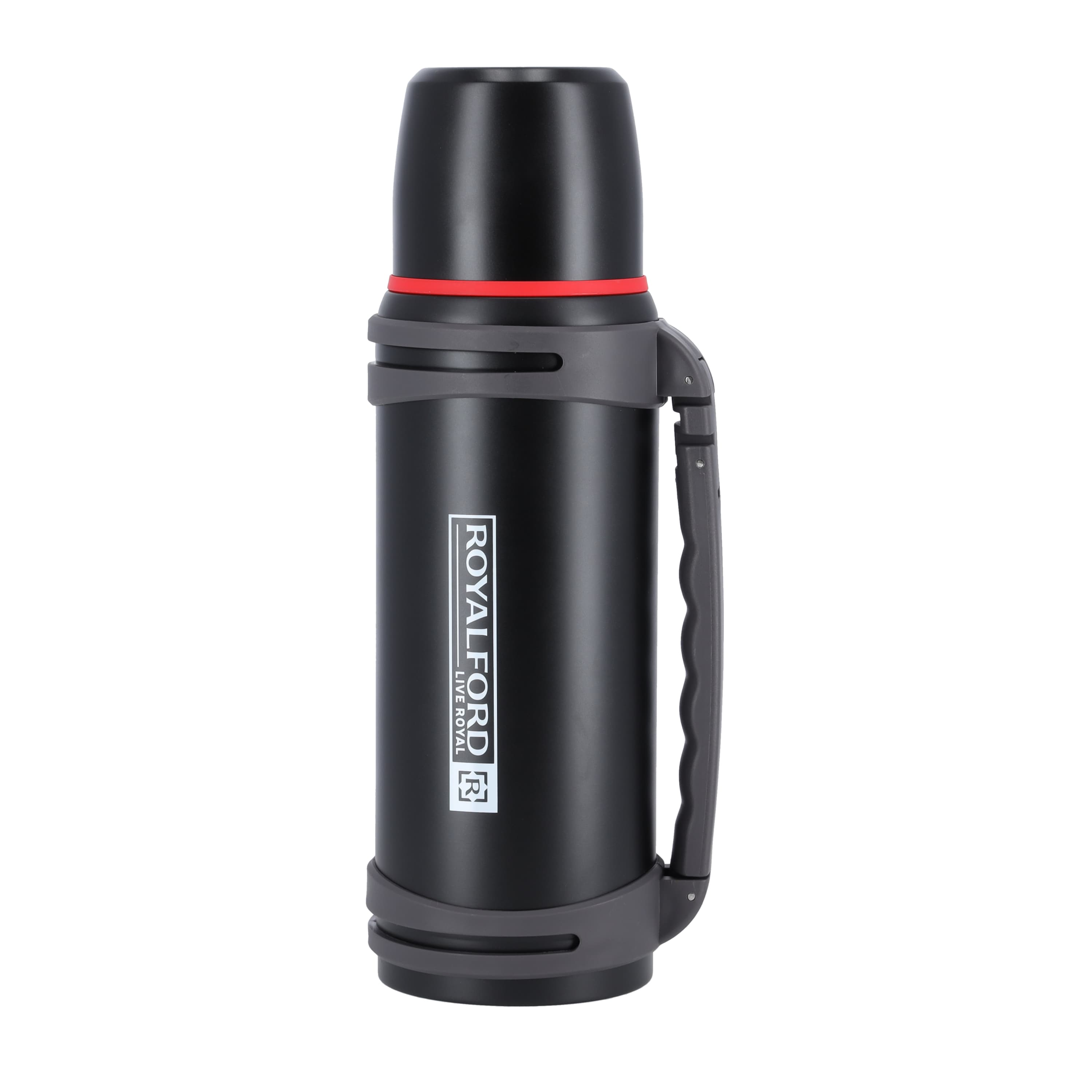 كاسة حافظة للحرارة 1.40 لتر لون اسود من رويال فورد Royalford Travel Vacuum Bottle 1.40L Capacity