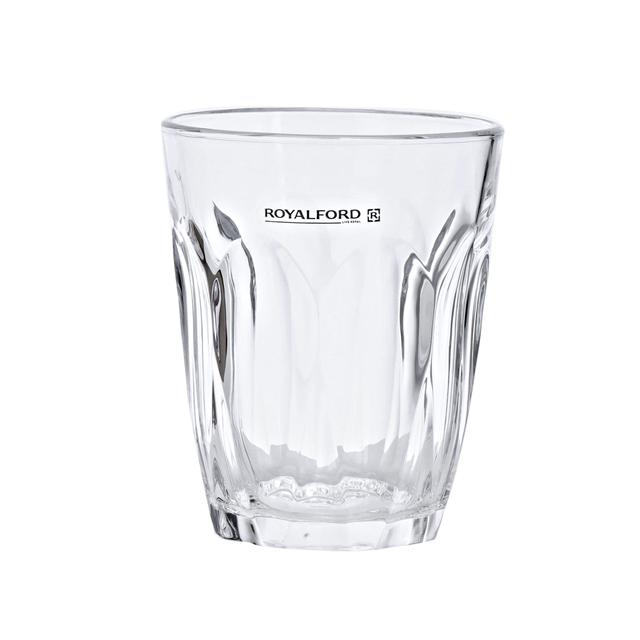 Royalford RF1097-GT6 8oz 6Pcs Glass - Water Cup Drinking Glass | Microwave & Dishwasher Safe | Ideal for Party, Picnic, BBQ, Camping, Garden & more - SW1hZ2U6NDAzNDUw