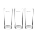 Royalford 11oz 3Pcs Glass - Water Cup Drinking Glass | Transparent Body | Ideal for Party Picnic BBQ Camping Garden | Perfect for Water Wine Whisky Drinking & More - 289055