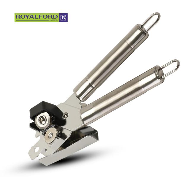 Royalford Stainless Steel Can Opener With Tube Handle - SW1hZ2U6Mzc1NTgw