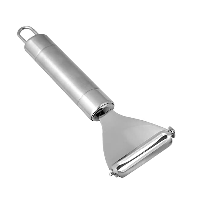 Royalford RF1189-TP Professional Stainless Steel Triangular Peeler - Lancashire Peeler| Y-Shape Slicer | Perfect for Peeling Vegetables, Fruits & more - SW1hZ2U6MzgxOTcw