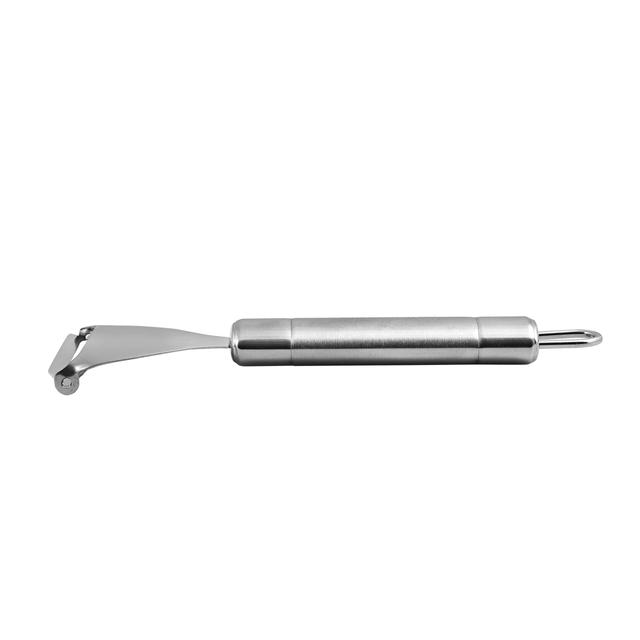 Royalford RF1189-TP Professional Stainless Steel Triangular Peeler - Lancashire Peeler| Y-Shape Slicer | Perfect for Peeling Vegetables, Fruits & more - SW1hZ2U6MzgxOTc0